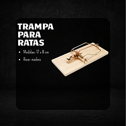 Trampa de madera para ratas